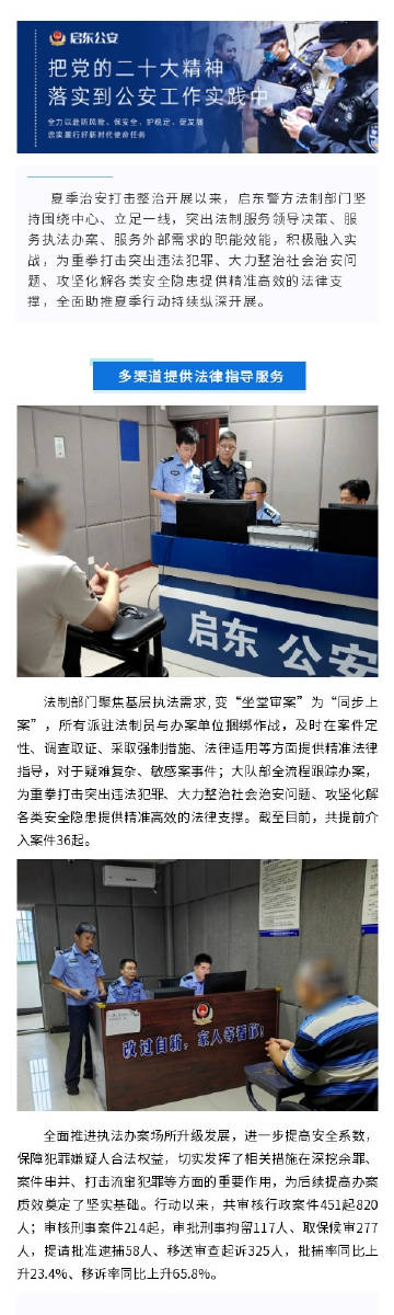 启东市公安局最新项目